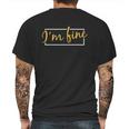 Im Fine Graphic Zombie Slash Halloween Mens Back Print T-shirt