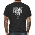 Fitness Beast Model Mens Back Print T-shirt