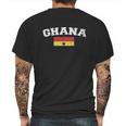 Mens Flag Of Ghana Faded Ghanaian Flag Mens Back Print T-shirt