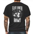 Flat Earth Army Vintage Conspiracy Theory Earthers Gift Mens Back Print T-shirt