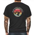 Flat Earth Society Conspiracy Theory Model Gift Mens Back Print T-shirt