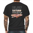 Flat Saturn Society Mens Back Print T-shirt