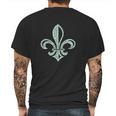 Fleur De Lis Using Lyrics To When The Saints Go Marching Mens Back Print T-shirt