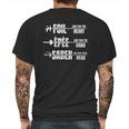 Foil Epee Saber Fencing Sport Outfit Fencer Gift Fencing Mens Back Print T-shirt