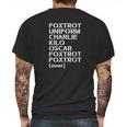 Foxtrot Uniform Charlie Kilo Oscar Funny Tee Mens Back Print T-shirt