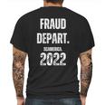 Fraud Department Scamerica Fraud Dept Mens Back Print T-shirt