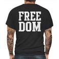 Freedom Logo Mens Back Print T-shirt