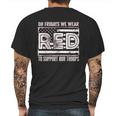 On Fridays We Wear Red To Support Our Troops Mens Back Print T-shirt