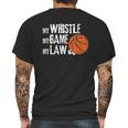 Funny Basketball Referee Quotes Gift I Hoops Ref Mens Back Print T-shirt