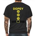 Funny Halloween Dopey Dwarf Halloween Costume Mens Back Print T-shirt