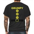 Funny Halloween Grumpy Dwarf Halloween Costume Mens Back Print T-shirt