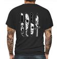 Funny Halloween Knives Machete Horror Movies Halloween Mens Back Print T-shirt