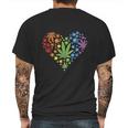 Funny Marijuana Heart Lgbt Gay Pride Month Graphic Design Printed Casual Daily Basic Mens Back Print T-shirt