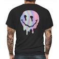 Funny Melted Acid Smiley Face Psychedelic Mens Back Print T-shirt