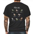 Funny Nice Tits Bird Watching Cute Gift Mens Back Print T-shirt