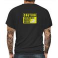 Funny Novelty Caution Sign Invincible Rabbit Ahead Mens Back Print T-shirt