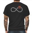 Funny Pi Day Infinity Symbol Math Geek Infinite Sign Mens Back Print T-shirt