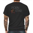 Funny Pon Star Halloween Night Office Party Costume Mens Back Print T-shirt