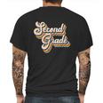 Funny Retro Second Grade Logo Mens Back Print T-shirt