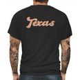 Funny Retro Texas Logo Mens Back Print T-shirt