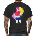 Funny Retro Vintage Girl Model Freedom Pose Mens Back Print T-shirt