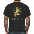 Funny Scotland Lion Rampant Scottish Kilts Mens Back Print T-shirt