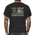 Funny Us Army Vietnam Veteran Usa Flag A Great Gift For Veteran Vietnam Army Mens Back Print T-shirt