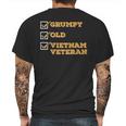 Funny Veteran Grumpy Old Vietnam Veteran Mens Back Print T-shirt