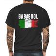 Gabagool Italian Flag Mens Back Print T-shirt