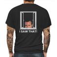 Gavin Newsom I Saw That Watching You Social Distancing Mens Back Print T-shirt