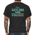 Gaylord Thing - Teeforgaylord Mens Back Print T-shirt