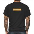 Georgenotfound Gold Embroidered Mens Back Print T-shirt