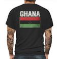 Ghanaian Flag Love Home Mens Back Print T-shirt