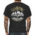 Glamping Its Like Camping With Electricity Mens Back Print T-shirt