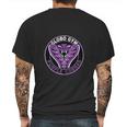 Globo Gym Costume Purple Cobras Mens Back Print T-shirt