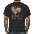 Goat Berries Adult Mens Back Print T-shirt