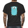 Golang - Gopher Mens Back Print T-shirt