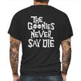 The Goonies Never Say Die Skull Mens Back Print T-shirt