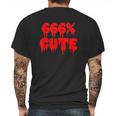 Goth Halloween 666 Cute Mens Back Print T-shirt