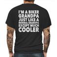 Grandpa - Im A Biker Grandpa Just Like A Normal - Mens T-Shirt By American Apparel Mens Back Print T-shirt