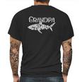 Grandpa Shark Family Matching Men Jawsome Gifts Mens Back Print T-shirt