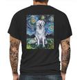 Great Pyrenees Full Version Starry Night Dog Art Mens Back Print T-shirt