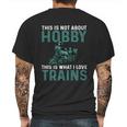 Great Train Lover Design Steam Locomotive Trainspotting Meaningful Gift Mens Back Print T-shirt