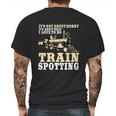 Great Trainspotter Saying Trainspotting Steam Locomotive Gift Graphic Design Printed Casual Daily Basic Mens Back Print T-shirt