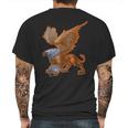 Griffin Fantasy Mystical Animal Gryphon Mens Back Print T-shirt