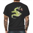 Grim Matchstick And Living Fireball Graphic Mens Back Print T-shirt