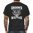 Grooms Wolfpack Bachelor Party Drinking Team Gift Mens Back Print T-shirt