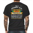 Im A Grumpy Old Vietnam Veteran Veterans Day Sarcasm Mens Back Print T-shirt