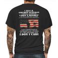 I Am A Grumpy Veteran I Dont Care 2022 New Gift Mens Back Print T-shirt