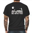 Guerrilla May The Course Be With You Funny Disc Golf Movie Mens Back Print T-shirt